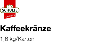   Kaffeekränze    1,6 kg Karton 