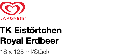   TK Eistörtchen Royal Erdbeer    18 x 125 ml Stück 