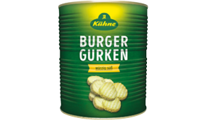 Gurkenscheiben mit Wellenschnitt