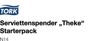   Serviettenspender  Theke  Starterpack    N14 