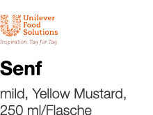   Senf    mild, Yellow Mustard, 250 ml Flasche 
