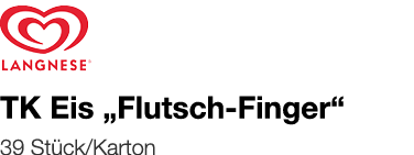   TK Eis  Flutsch-Finger     39 Stück Karton 