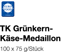   TK Grünkern-Käse-Medaillon    100 x 75 g Stück 