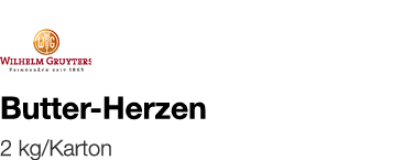   Butter-Herzen    2 kg Karton 