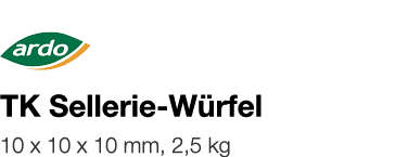   TK Sellerie-Würfel    10 x 10 x 10 mm, 2,5 kg 