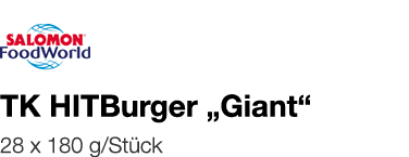   TK HITBurger  Giant     28 x 180 g Stück 